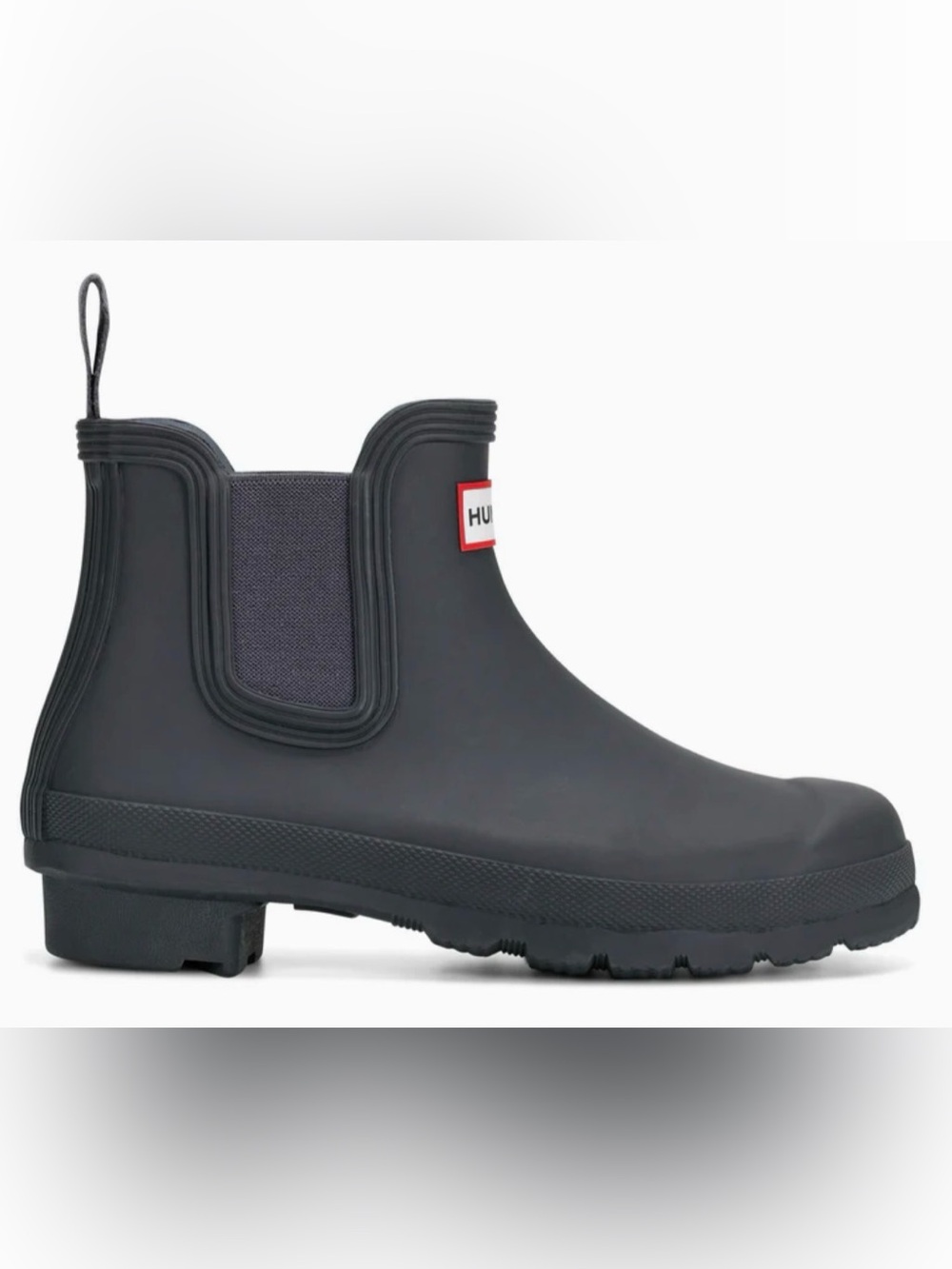 Women's Original Chelsea Boots Blue Slip-On Rubber Ankle Boots Navy/Hunter/Navy - Picture 2 of 11
